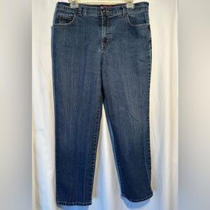 WOMENS SIZE 14 SHORT WAIST 34 GLORIA VANDERBILT BLUE DENIM JEANS